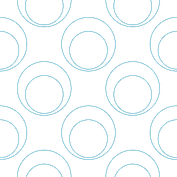 白色和蓝色的几何装饰。无缝模式图片下载