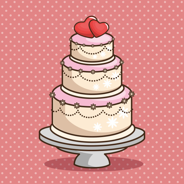 时尚的婚礼蛋糕图片下载