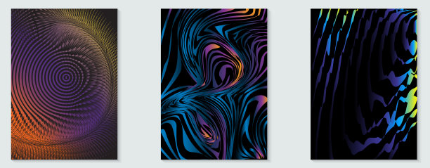 抽象的海报藏品。未来的背景模板。图片下载