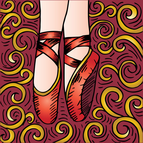 腿和鞋子草图素材图片