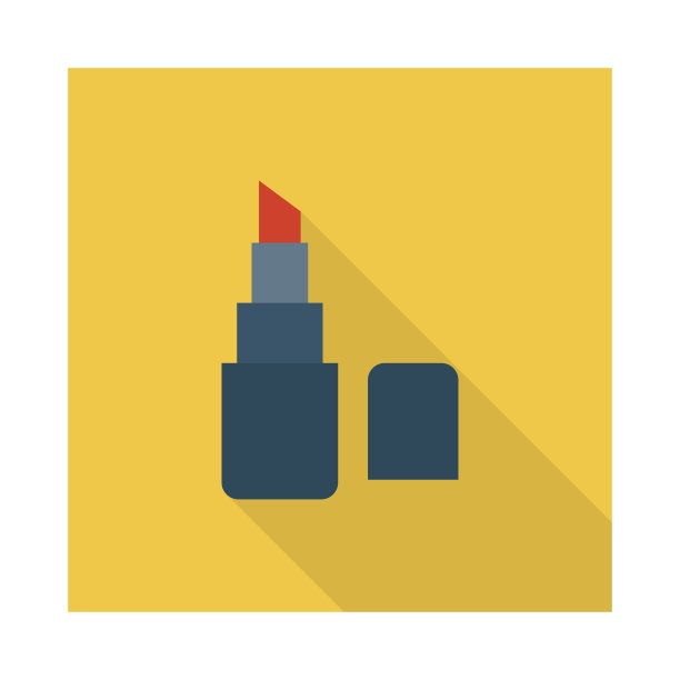 白色背景下红色唇膏的特写镜头图片下载