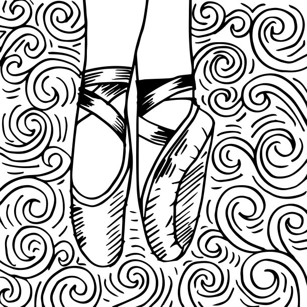 腿和鞋子草图素材图片