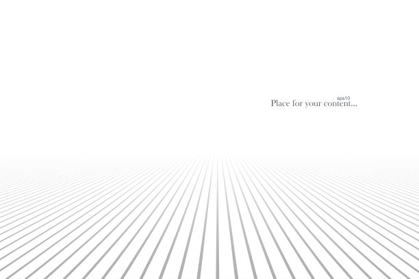 白色抽象背景与透视。未来的灯光设计，无限的线条素材图片