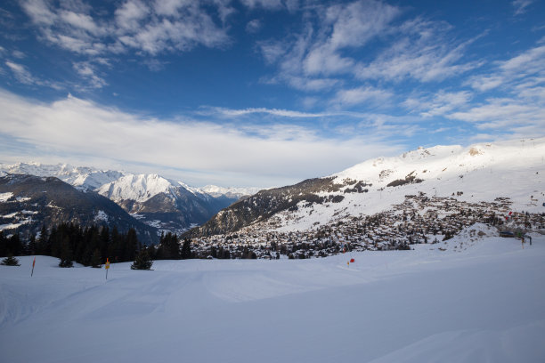 从山谷到韦尔比尔的广阔视野图片下载