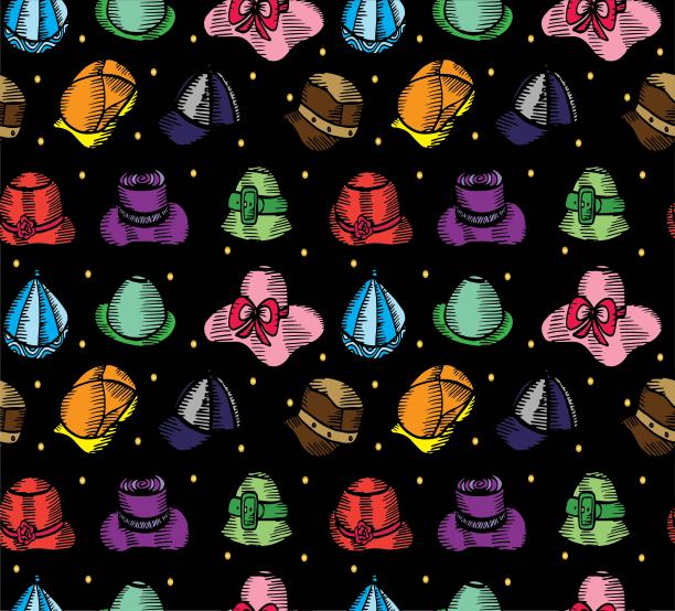 无缝模式。时尚。插图在手绘风格图片下载