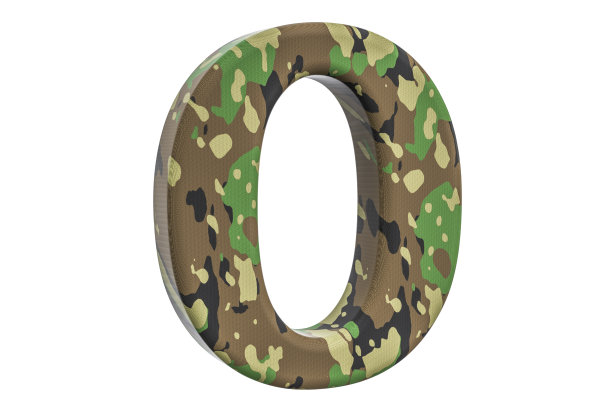 伪装部队0号，3D渲染孤立在白色背景图片下载