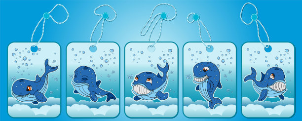 说明鲸鱼标签标签图片下载