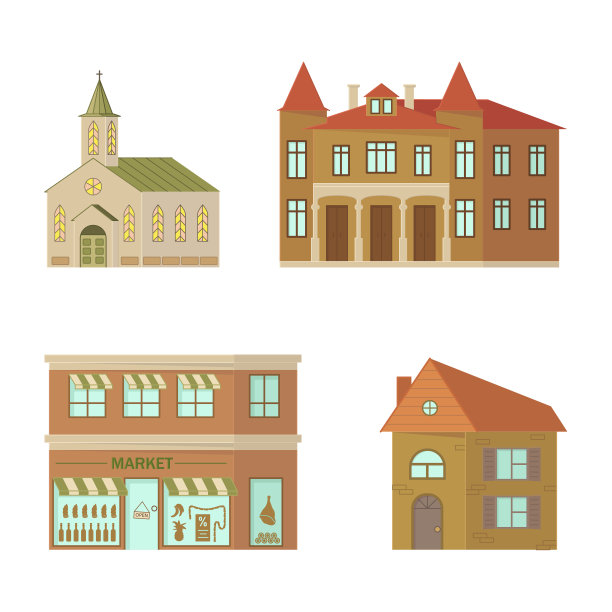 石头房屋或农舍建筑图片下载