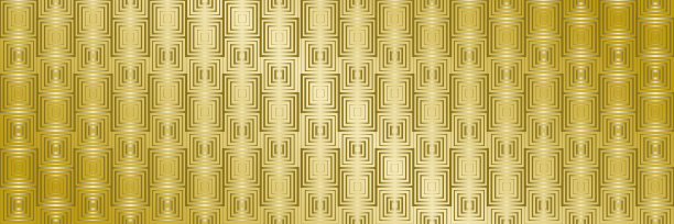 水平抽象优雅的金色图案和背景设计，矢量插图图片下载