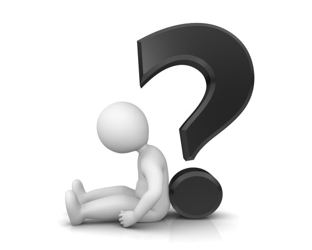 悲伤的破碎的倦怠的烧坏的男人的人的人的职业病的同事贴图疲倦的病坐在地上垂着头和肩膀用黑色的3d问号问号询问符号符号图标切割孤立在白色的背景上图片下载