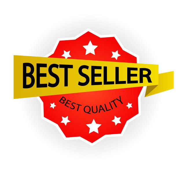 最佳销售商标签矢量插图图片下载