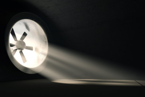 混凝土车库采光通风系统的三维效果图图片下载