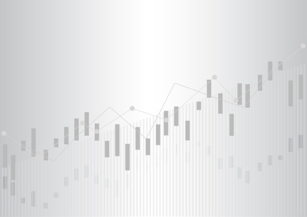 股票市场投资交易的图表。财务图有上升趋势线图、趋势线图。矢量图图片下载