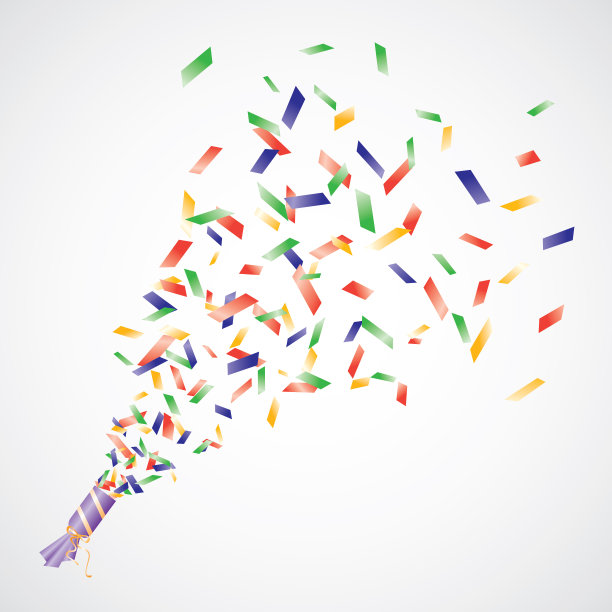 向量纸屑波普尔图片下载