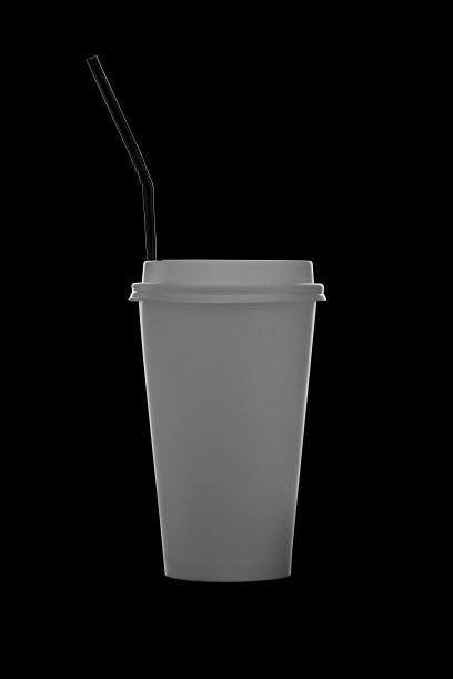 带吸管的咖啡纸杯图片下载