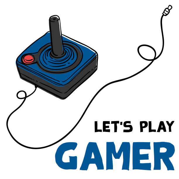 让我们玩玩家操纵杆背景矢量图像图片下载