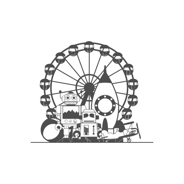 儿童玩具，矢量图标图片下载