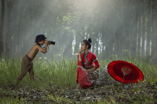 初级摄影与模特拍摄图片下载