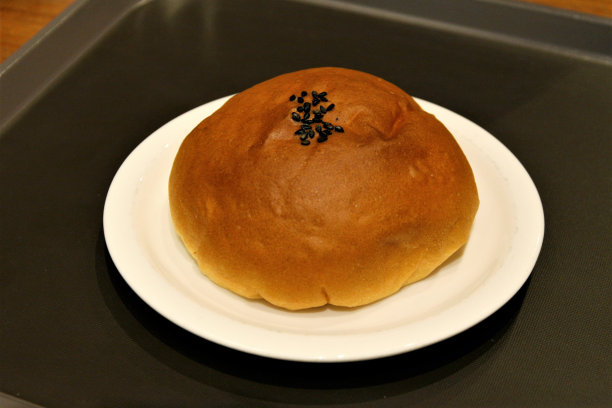 甜红豆面包图片下载