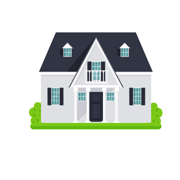 色彩斑斓的公寓房子图片下载