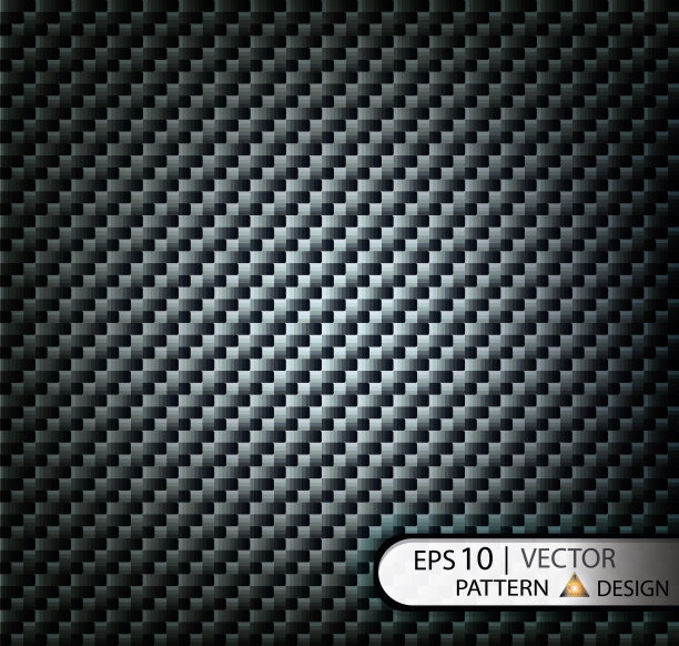 矢量图案无缝碳纤维下的黑色掩膜，用于制作带有纹理的薄膜。图片下载