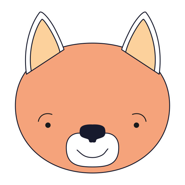 剪影色节脸公猫动物幸福表情图片下载