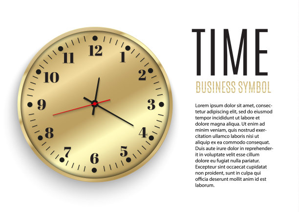 漂亮的黄金挂钟与黄金镶边。设计一个大型模板。看看那个时间。一个美丽的和原始的定时器在一个透明的背景图片下载