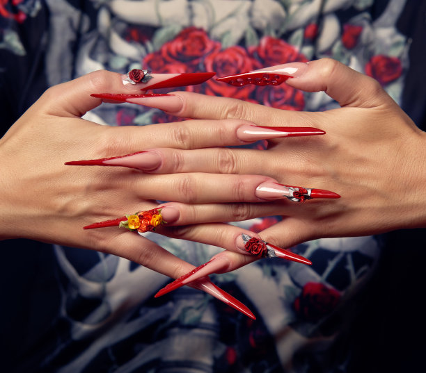 人工时尚指甲图片下载