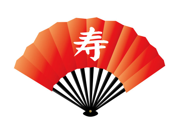 日本纸扇插画图片下载