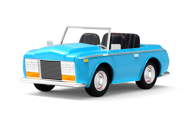 轿车豪华敞篷车蓝色图片下载