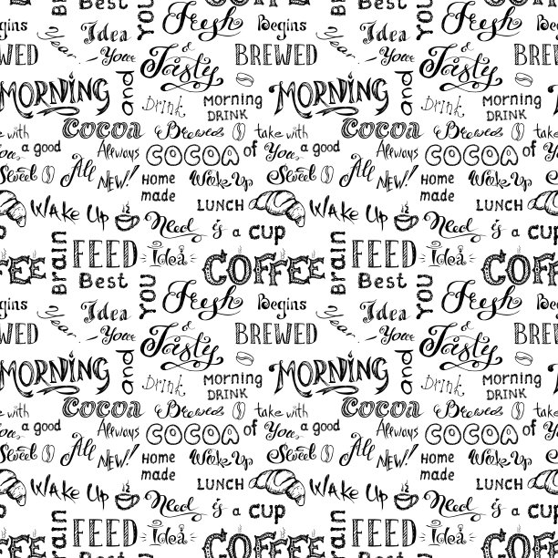 咖啡无缝模式,图片下载