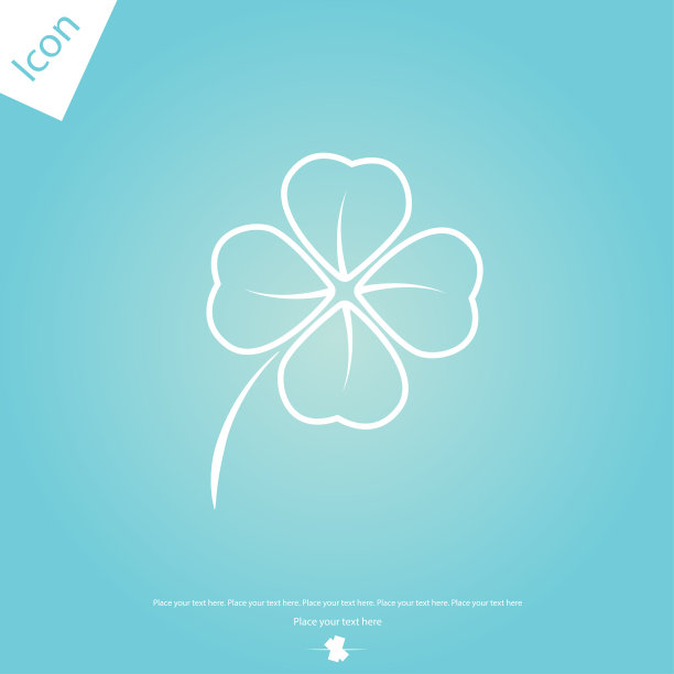 四叶草与四叶线图标图片下载