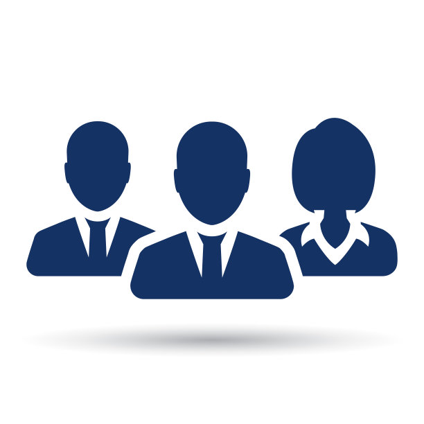 团队合作，员工，伙伴关系图标，三人股票向量图片下载