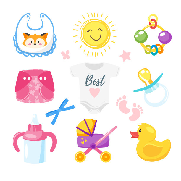 婴儿送礼会的象征图片下载