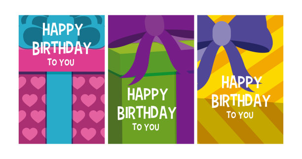 快乐的生日贺卡图片下载