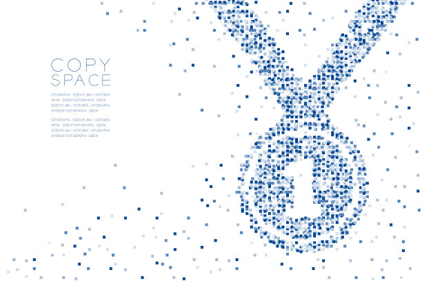 抽象几何方形盒子图案第一奖章形状，获奖者概念设计蓝色插图孤立在白色背景与复制空间，矢量eps 10图片下载