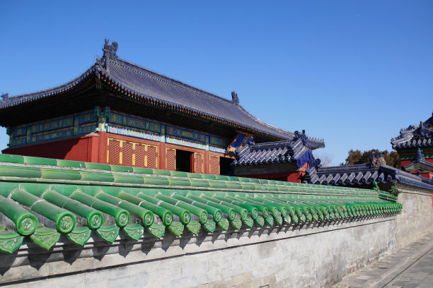 中国古代宫殿屋顶图片下载