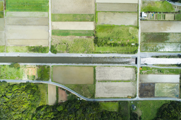 土地等的航拍照片。图片下载