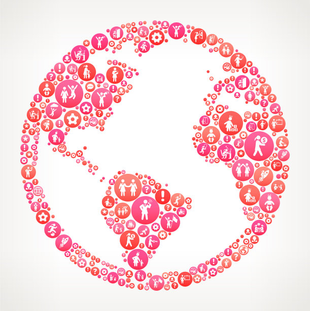 全球女性力量偶像向量背景图片下载