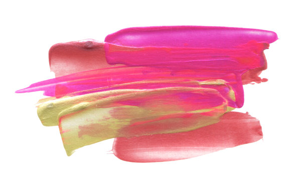 抽象丙烯酸色笔触。孤立在白色的。图片下载