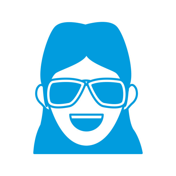 性格女人头幸福的人形象图片下载