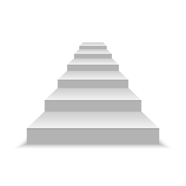 白色的楼梯图片下载