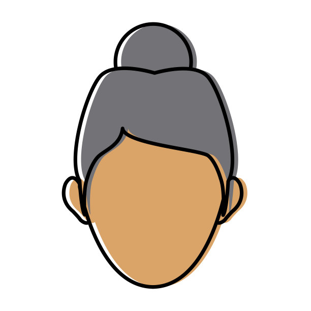 性格女人头幸福的人形象图片下载