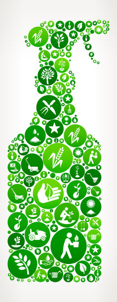 触发喷雾瓶花园和园艺图标按钮图案图片下载