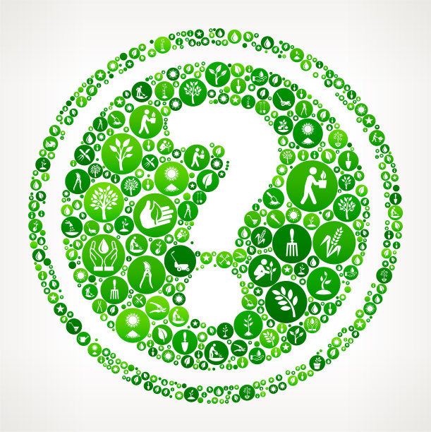 问号花园和园艺图标按钮模式图片下载