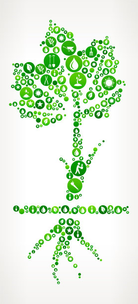 种植植物花园和园艺图标按钮模式图片下载