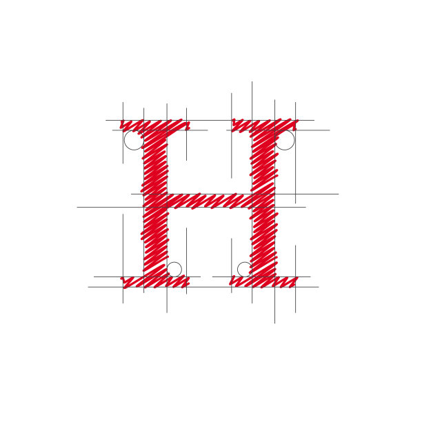 向量符号设计字母H图片下载