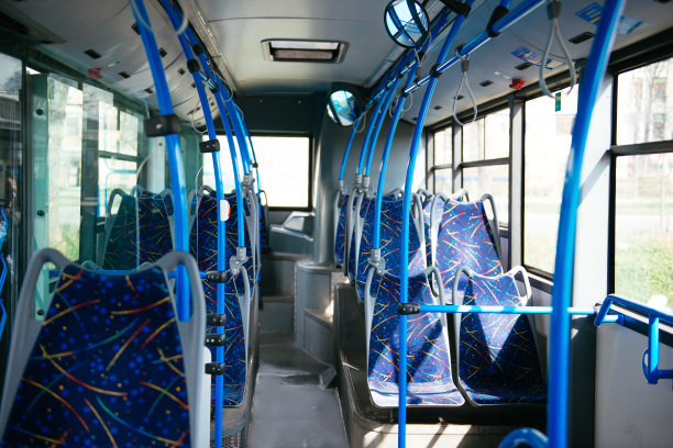 空公共汽车上的座位图片下载
