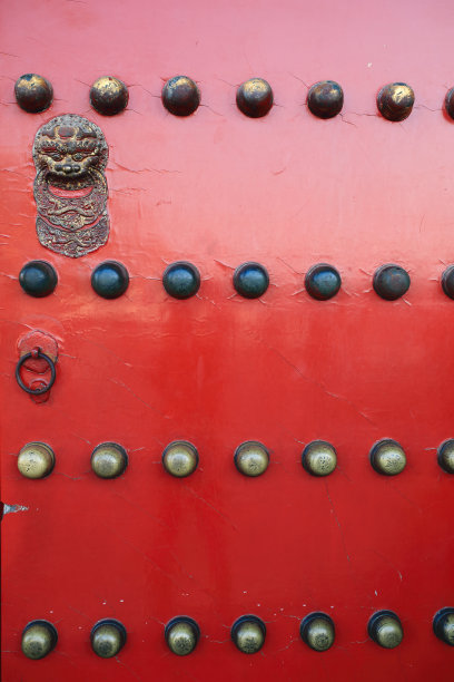 北京，中国紫禁城大门关闭图片下载