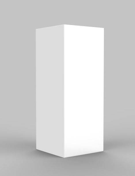 弯曲图腾海报灯光广告展示架。3 d渲染插图。图片下载